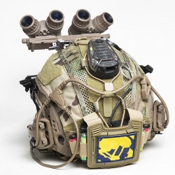 Tactical Maritime Helmet Cover Multifunctional Battery Holder Balanced Pouch Bag BK/DE/MC