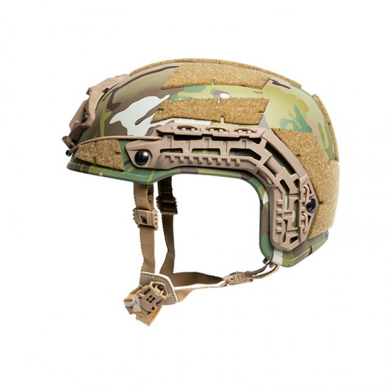 NEW Tactical Caiman Ballistic Helmet w/cuttlefish Wilcox L4 aviation aluminum CNC core frame NVG Shroud Rail Space Hunting