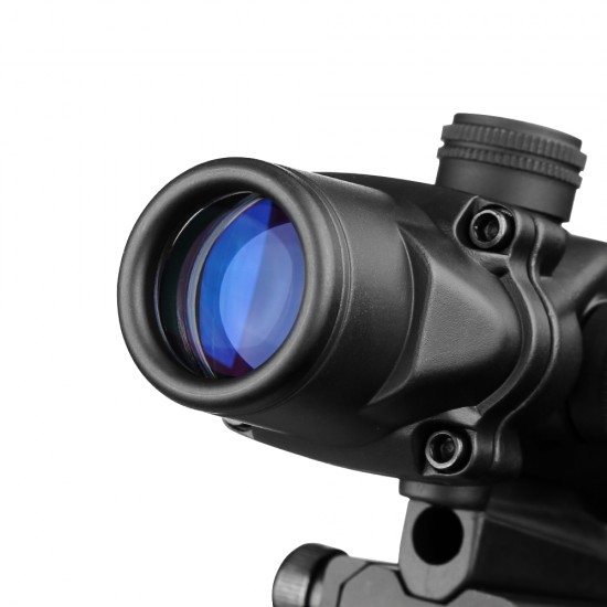 4X32 Hunting Scope Real Fiber Glen Red Dot Luminous Etched Crosshair Tactical Optical Scope