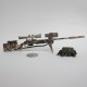 1:6 Scale Weapon Model ZYTOYS M40A5 Bionic Camouflage Sniper Rifle USMC Soldier 8024D For 12and#39;and#39; Action Figures Collection Display