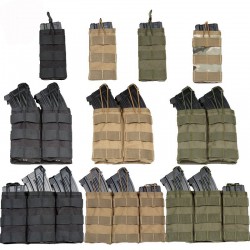 M4 M16 Nylon Magazine Pouch Military Tactical Pouch Molle Rifle Hunting Accessories Waist Pack Paintball Airsoft 5.56 Mag Bag