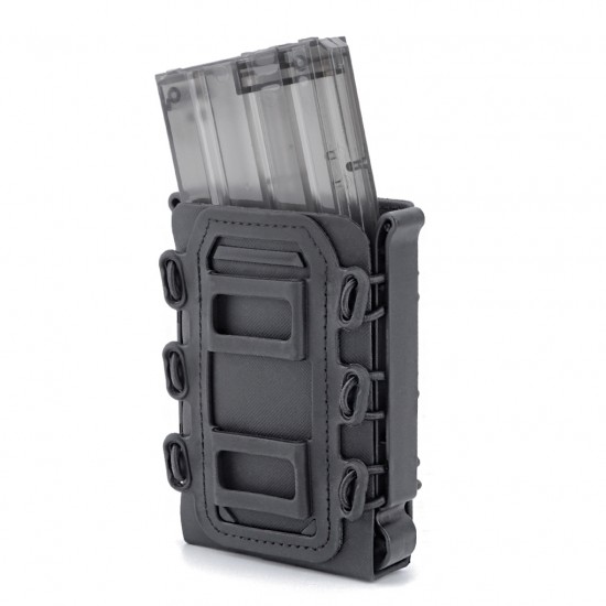 Outdoor 5.56 7.62 Fast Magazine Pouch Quick Release Tactical Mag Nylon Holster Case Box Replacement for Molle System Belt