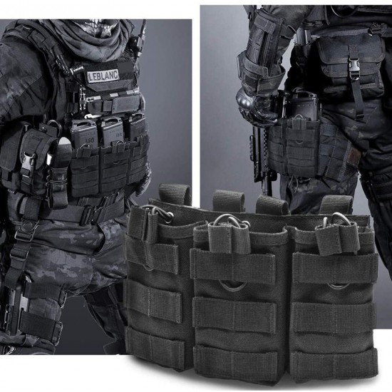 Tactical Molle Magazine Pouch Drop EDC Tools Utility Pack Military Waist Bag Paintball Airsoft M4 5.56 Rifle Hunting Accessories