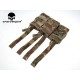 EmersonGear Tactical 5.56 .223 Magazine Pouch MOLLE Modular Triple Open Top Tactical Airsoft Mag Pouch