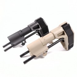 Outdoor Tactical Rear Stock PDW Gel Blaster Accessories for water gun M4 SLR 556 416 FTM Kublai GBB