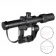 Svd Dragunov 3-9X26 tactical rifle scope Red Illuminated Optical sight  Ak Airsoft accessories Spotting scope for rifle hunting