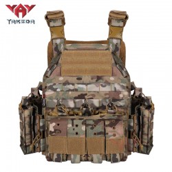 YAKEDA 1000D Nylon Plate Carrier Tactical Vest Outdoor Hunting Protective Adjustable MODULAR Vest for Airsoft Combat Accessories