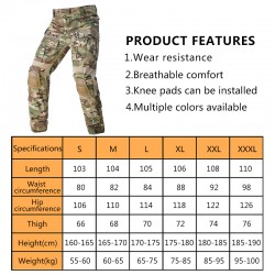 HAN WILD G3 Combat Pants Fishing Pants Swat Soldiers Airsoft Tactical Trousers MultiCam Hunting Equipment Army Camouflage