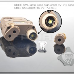 New AN-PEQ-15 Upgrade Version LED White light + Red laser with IR Lenses Tactical Military Helmet Accessories
