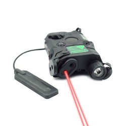 AN/PEQ-15 Battery Box Red Dot Laser White LED Flashlight Airsoft Hunting IR Infrared Night Vision Weapon Light For 20mm Rail