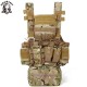 Tactical Chest Vest Military Rig MOLLE System Light-weight Quick-release War Game D3 Paintball Military Modular 900D Chest Vest