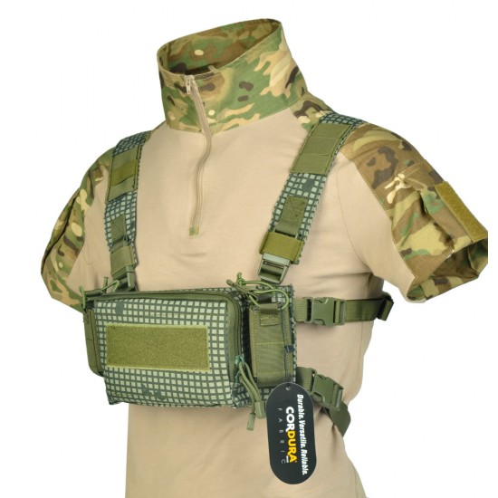 Mini D3 Tactical Vest Chest Rig CRM H Harness M4 Magzine Insert Integratable Quick Detach Men Airsoft Paintball Accessories