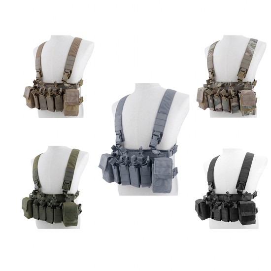 Army Tactical D3 Chest Rig Vest Carrier Armor Harness Rifle Pistol Magazine Pouch CRX  Hunting Equipment Accessories 5.56 7.62