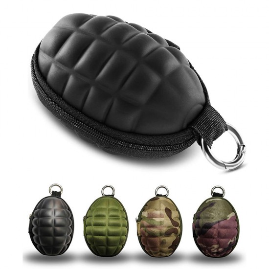 Grenade Style Pouch, Professional Coin Purse Keychain Case, Small EDC Pouch Holder for Money Change, Keys, Earphone Bag Pocket.