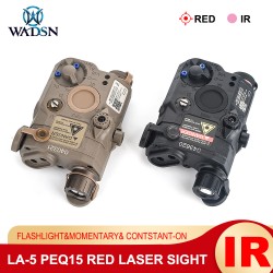 WADSN Tactical PEQ 15 Red Dot IR Laser Scout Light Hunting Rifle LA-5 PEQ15 Airsoft IR Green Laser Sight Aim Weapon Flashlight