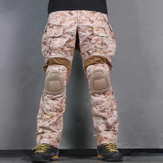 New G3 Combat Uniform Hunting Military Army Multicam Shirt Tactical Pants with Knee Pads AOR1 Desert EMERSON Hunting Party