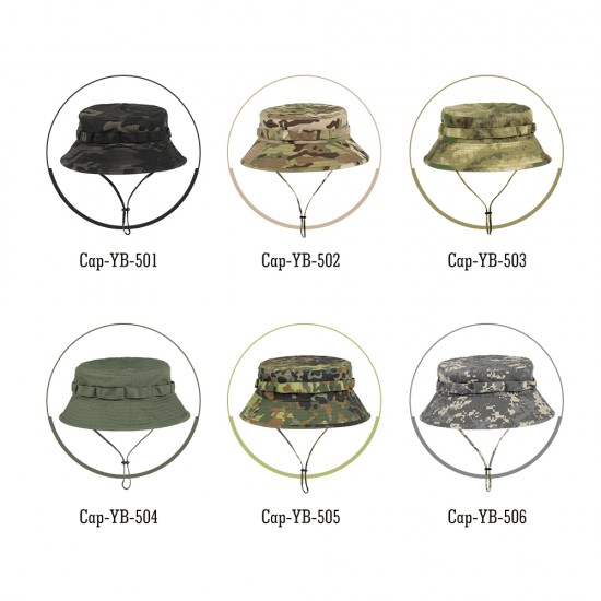 Camouflage Tactical Cap Military Boonie Bucket Hat Camo Outdoor Sports Climbing Fishing Hiking Hunting Army Panama Hats Men