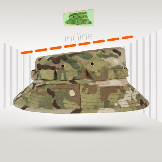 Multicam Boonie Hat Military Camouflage Bucket Hats Airsoft Army Tactical Hunting Fishing Outdoor Panama Nepalese Cap Summer Men