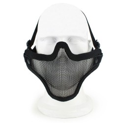 Tactical Airsoft Half Face Mask Metal Steel Mesh Protective Mask for FAST Helmet Hunting Equipment Shooting Paintball Accessory