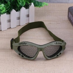 Outdoor Paintball Goggle Hunting Airsoft Net Eyewear Tactical Eyes Protection Eyeglasses Sport Metal Mesh Glasses