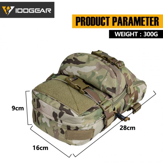 IDOGEAR Mini Hydration bag Hydration Backpack Assault Molle Pouch Tactical Military Outdoor Sport Water Bags 3530
