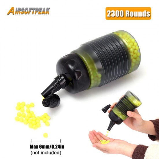 Airsoft 2300 Rounds 6mm BB Bullet Quick Speed Loader Hunting Paintball Expandable Bottle For War Game Shooting BB Strikeball