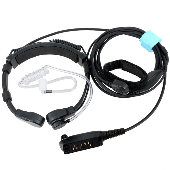 Telescopic Throat Vibration Mic for Sepura STP8000 STP8030 STP8035 STP8038 STP8040 STP8080 Walkie Talkie Headset Earpiece