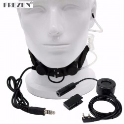 Z Tactical Throat Mic Z003 Headset With Waterproof PTT For BaoFeng UV-5R TYT TH-UV8000D Radios Black CS
