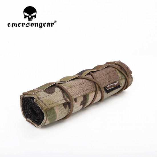 Emersongear Tactical 18cm Airsoft Suppressor Cover Silencer Protective Cloth Tool Panel Muffler Case Pouch Bag Hunting Tube Gear