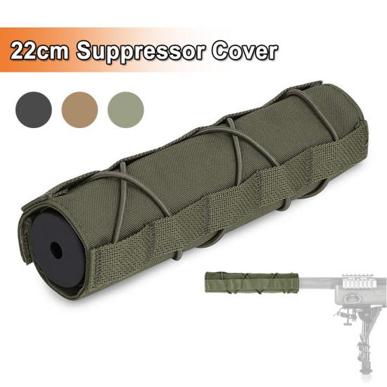 22cm Tactical Airsoft Suppressor Cover Airsoft Silencer Protector Cover Case Military Camouflage Set Fit for Hunting Shooting