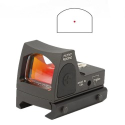 Tactical Mini RMR Red Dot Sight Collimator Glock Riflescope Reflex Sight Fit 20mm Weaver Rail for Airsoft Hunting Rifle