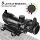 ACOG 1X32 Red Green Dot Sight Illuminated Optical Rifle Scope Fit 20mm Rail for Tactical Airsoft Rifle Hunting Sniper