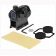1x20mm Red Dot Sight Micro Rifle Scope 4 MOA Reflex Sight With Riser Mount For 20mm Picatinny Weaver Rail