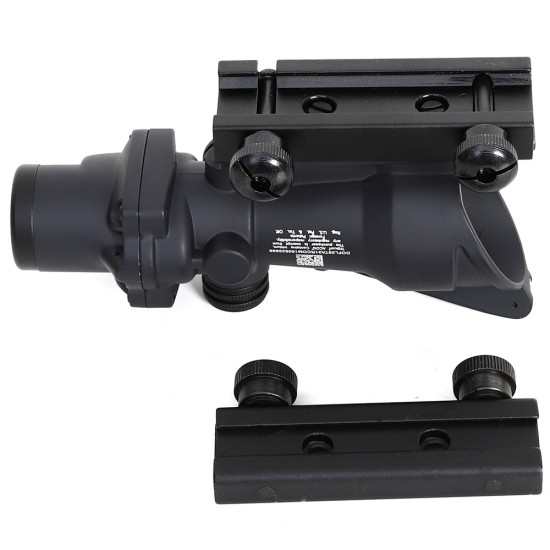 ACOG 4X32 Real Fiber Riflescope Optics Red Dot Scope Sights Illuminated Chevron Glass Etched Reticle Tactical Optical Sight
