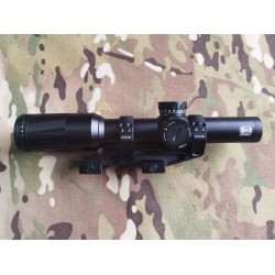 Airsoft VUDU 1-6X24mm FFP LPVO Scope SR1 Red Cross Reticle Illuminated andamp; NF MA479 1.54and#39;and#39; Mount