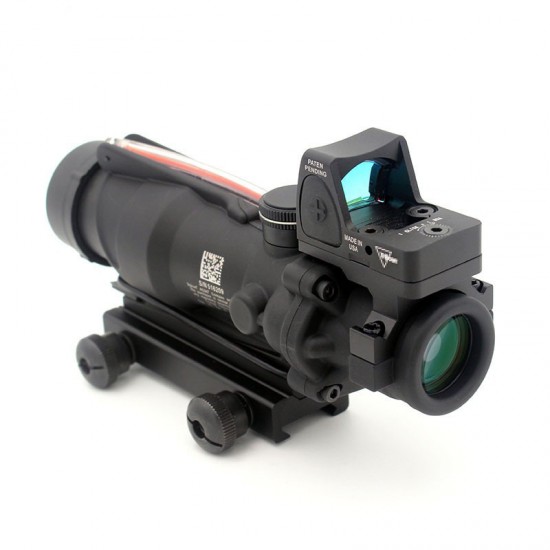 Tactical Spotting Scope For Rifle Hunting Airsoft Accessories Mount Optical Red/Green Dot Sight ACOGandamp;RMR TA31 4X32 Riflescope