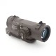Tactical 1-4x Fixed Dual Purpose Scope Red Illuminated Red Dot Sight For Rifle Hunting Shooting With Rubber Covers