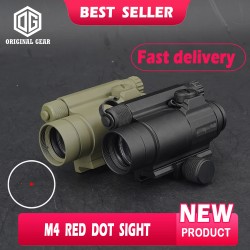 M4 2MOA Red And Green Dot Reflex Sight Scope with Standard Spacer andamp; QRP2 Mount Replica W/Original Markings